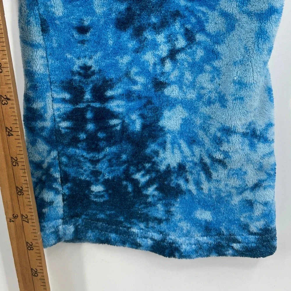 Fuzzies by Confetti Blue Tie Dye Plush Fleece Lounge Pants Girls L 14/16‎